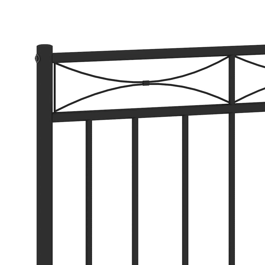 fekete fém csere fejtámla 135 cm
