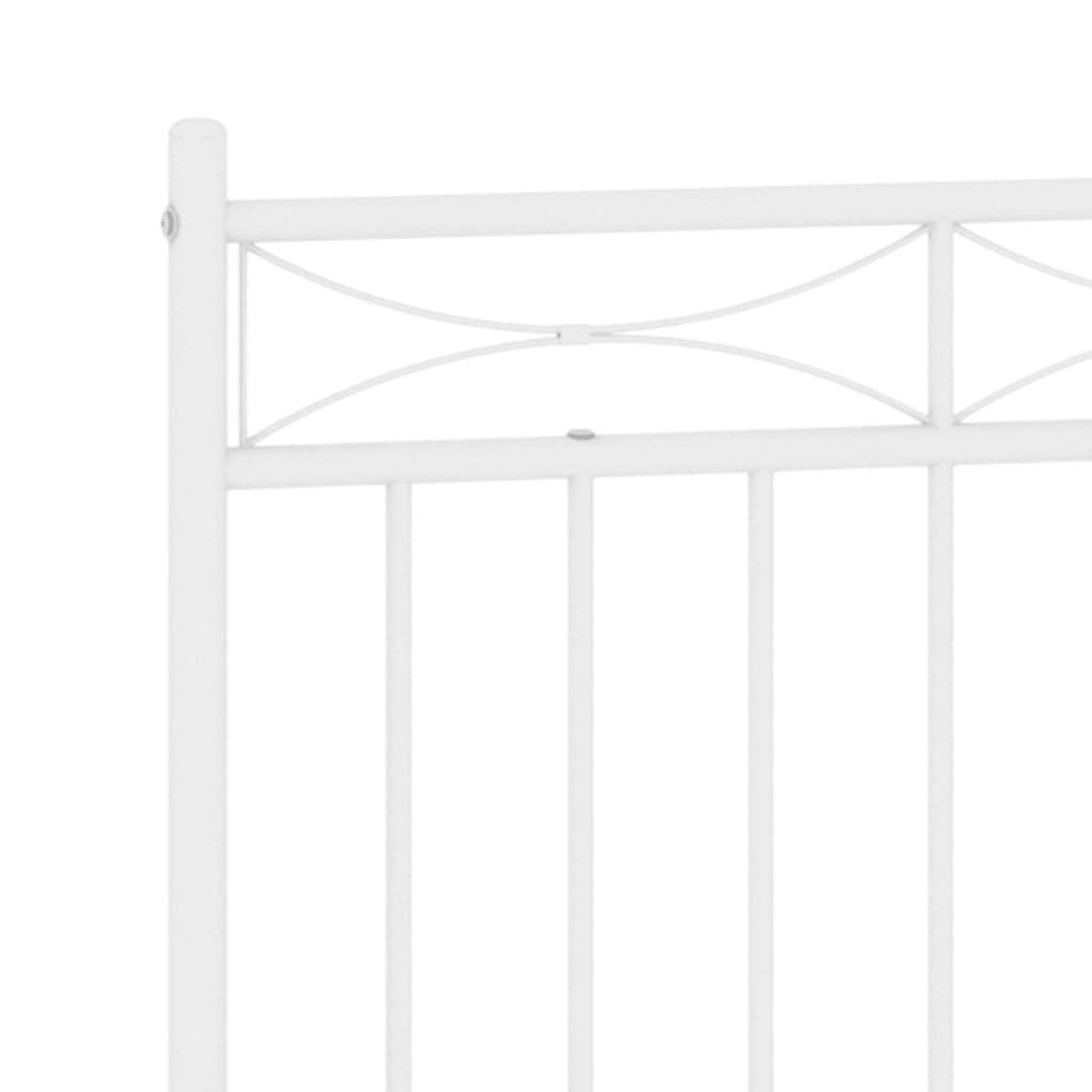 fehér fém csere fejtámla 135 cm