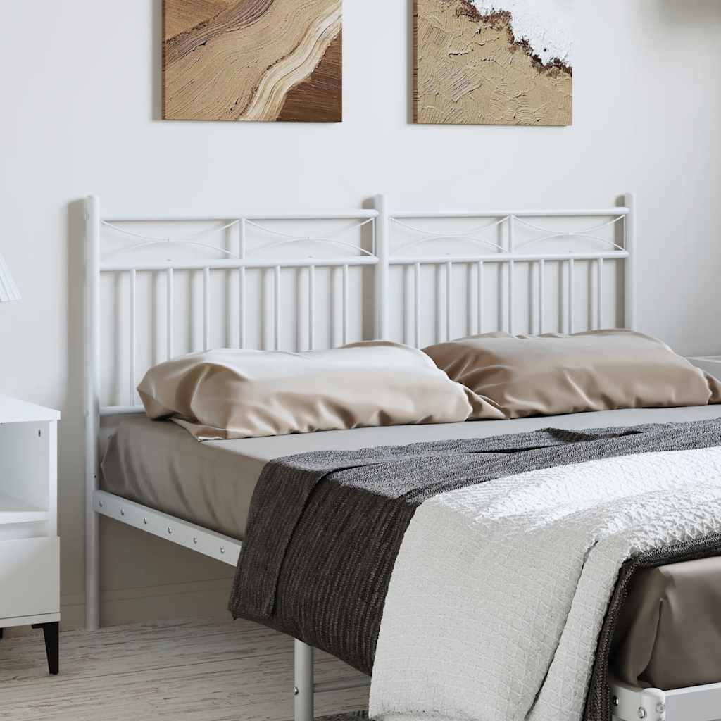 fehér fém csere fejtámla 135 cm