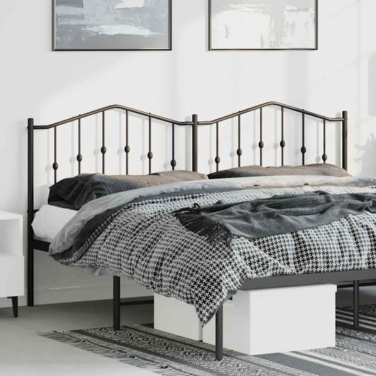 fekete fém csere fejtámla 193 cm