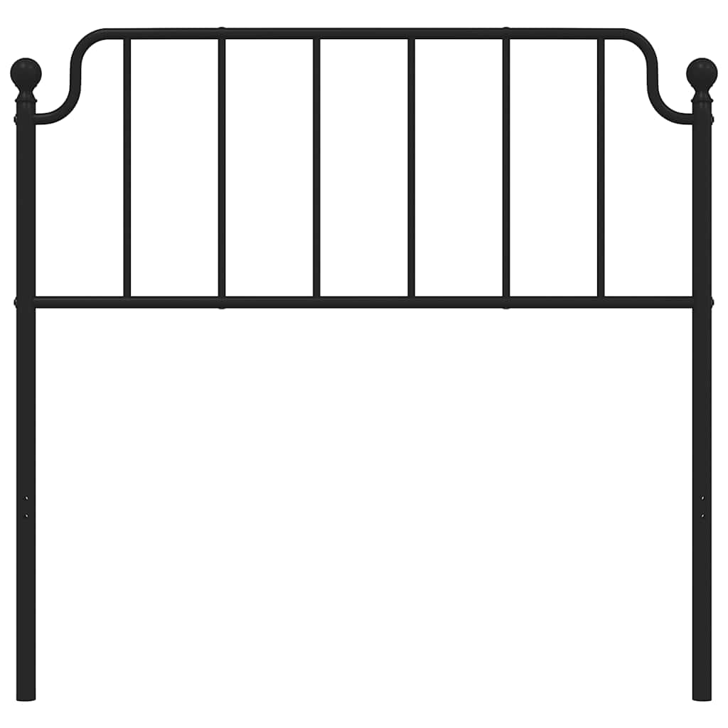 fekete fém csere fejtámla 100 cm