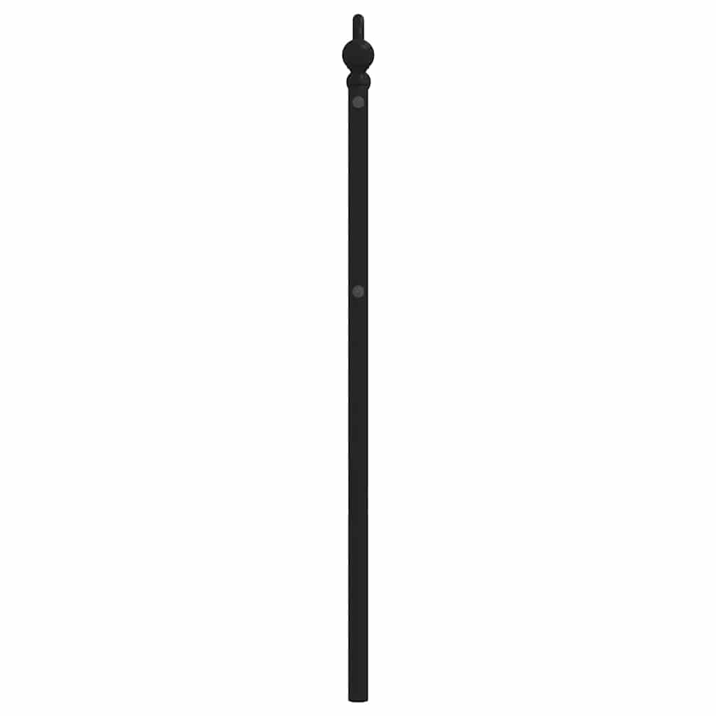 fekete fém csere fejtámla 100 cm