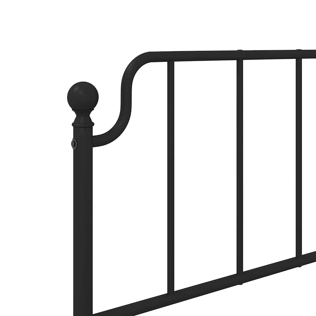 fekete fém csere fejtámla 100 cm