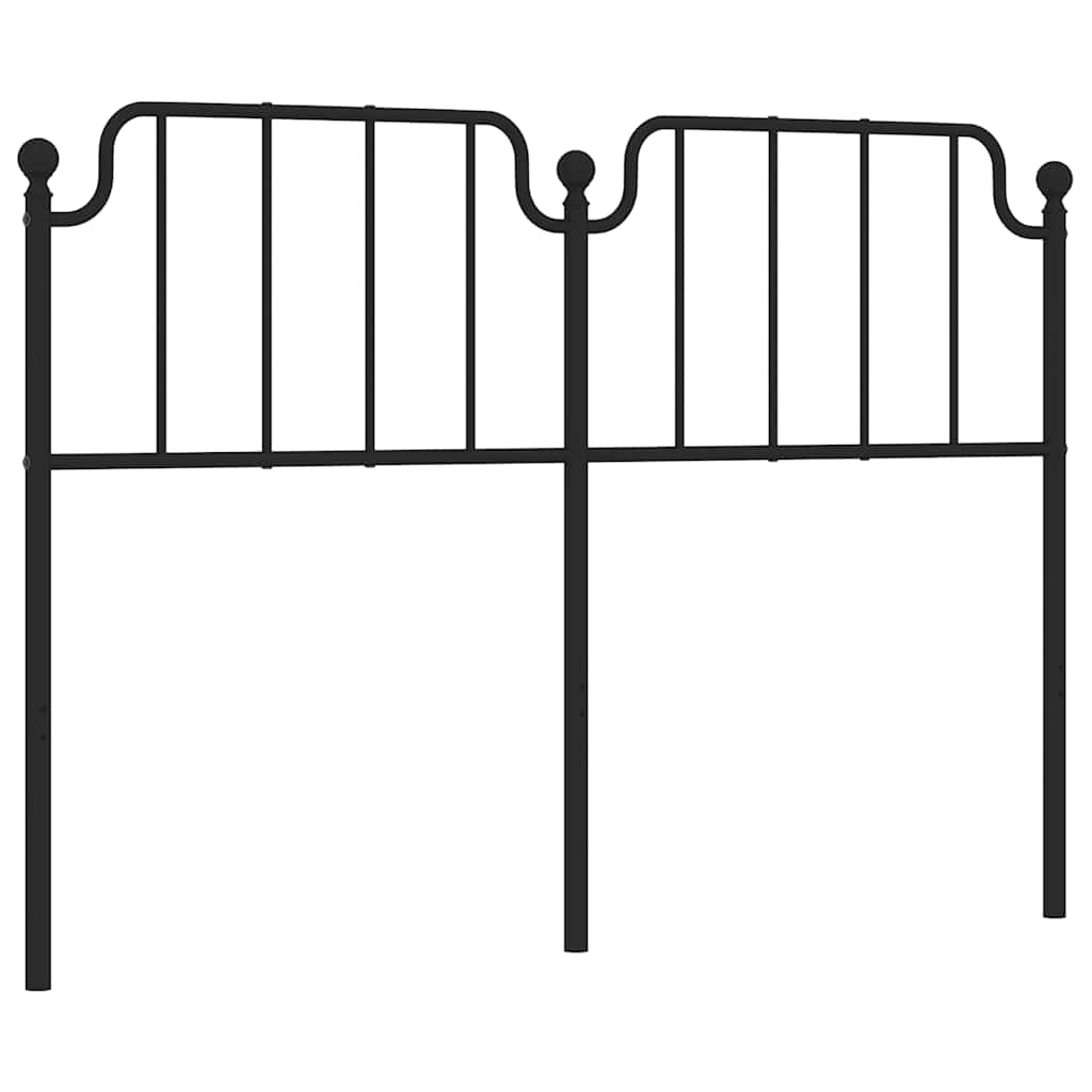fekete fém csere fejtámla 150 cm
