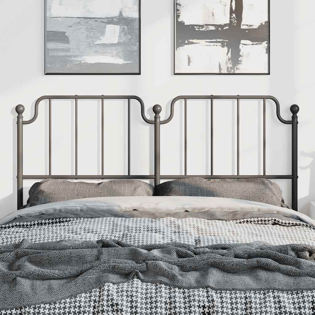 fekete fém csere fejtámla 150 cm