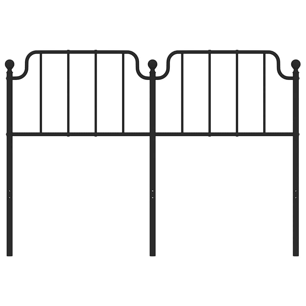 fekete fém csere fejtámla 150 cm