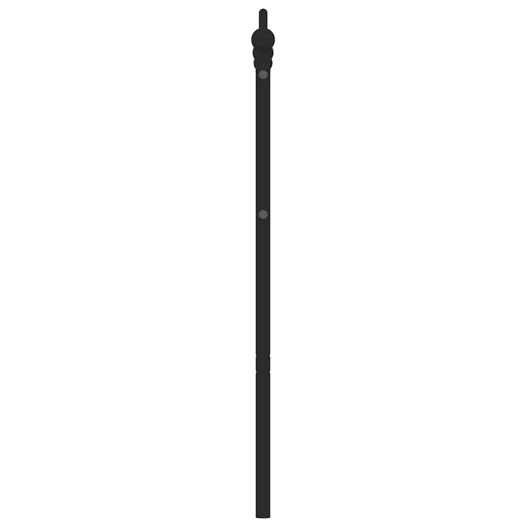 fekete fém csere fejtámla 150 cm