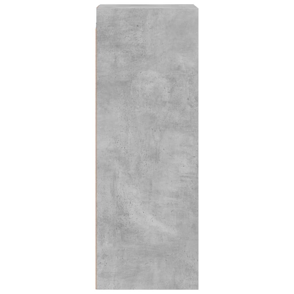 betonszürke faliszekrény üvegajtókkal 35x37x100 cm