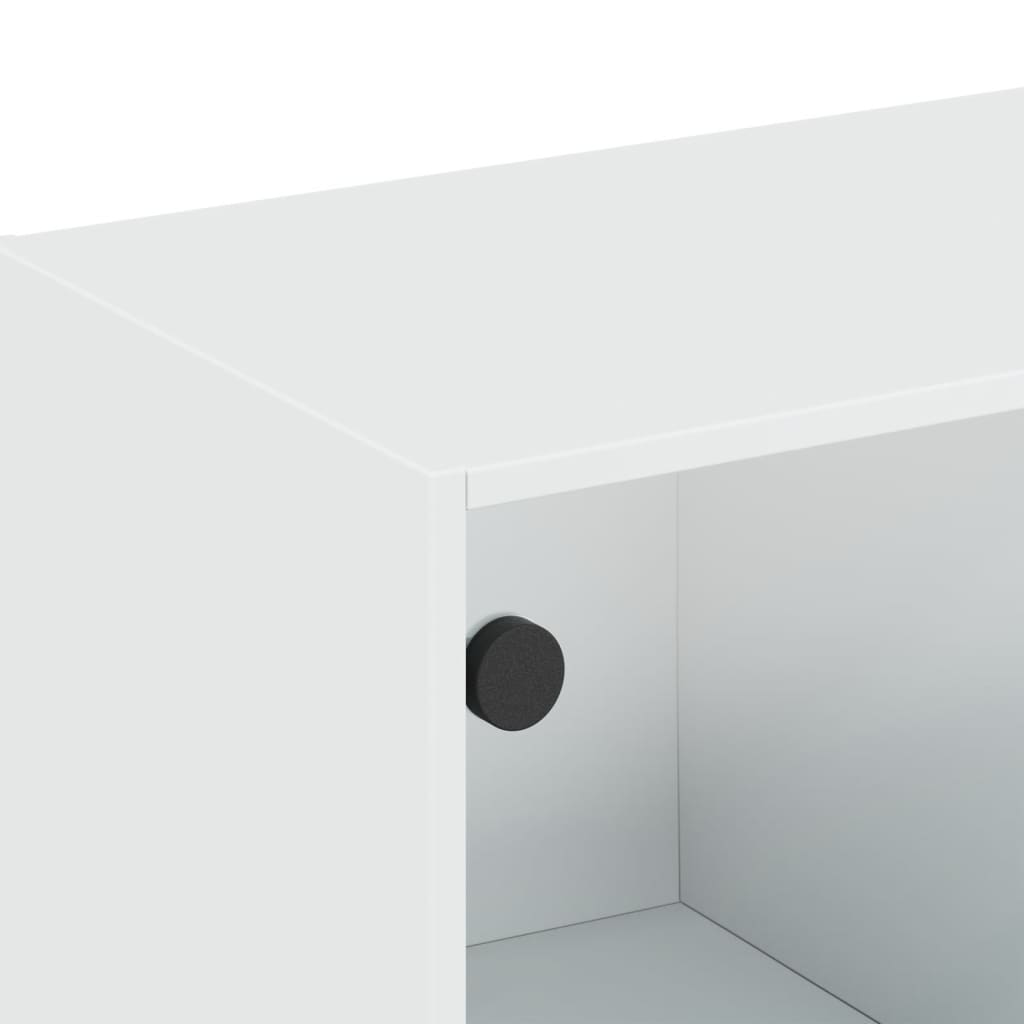 fehér faliszekrény üvegajtókkal 102 x 37 x 35 cm