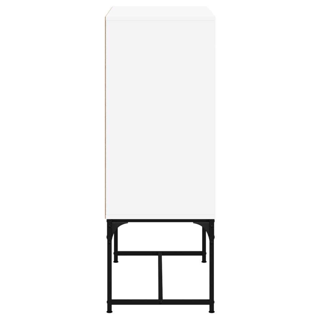 fehér kisszekrény üvegajtókkal 69x37x100 cm