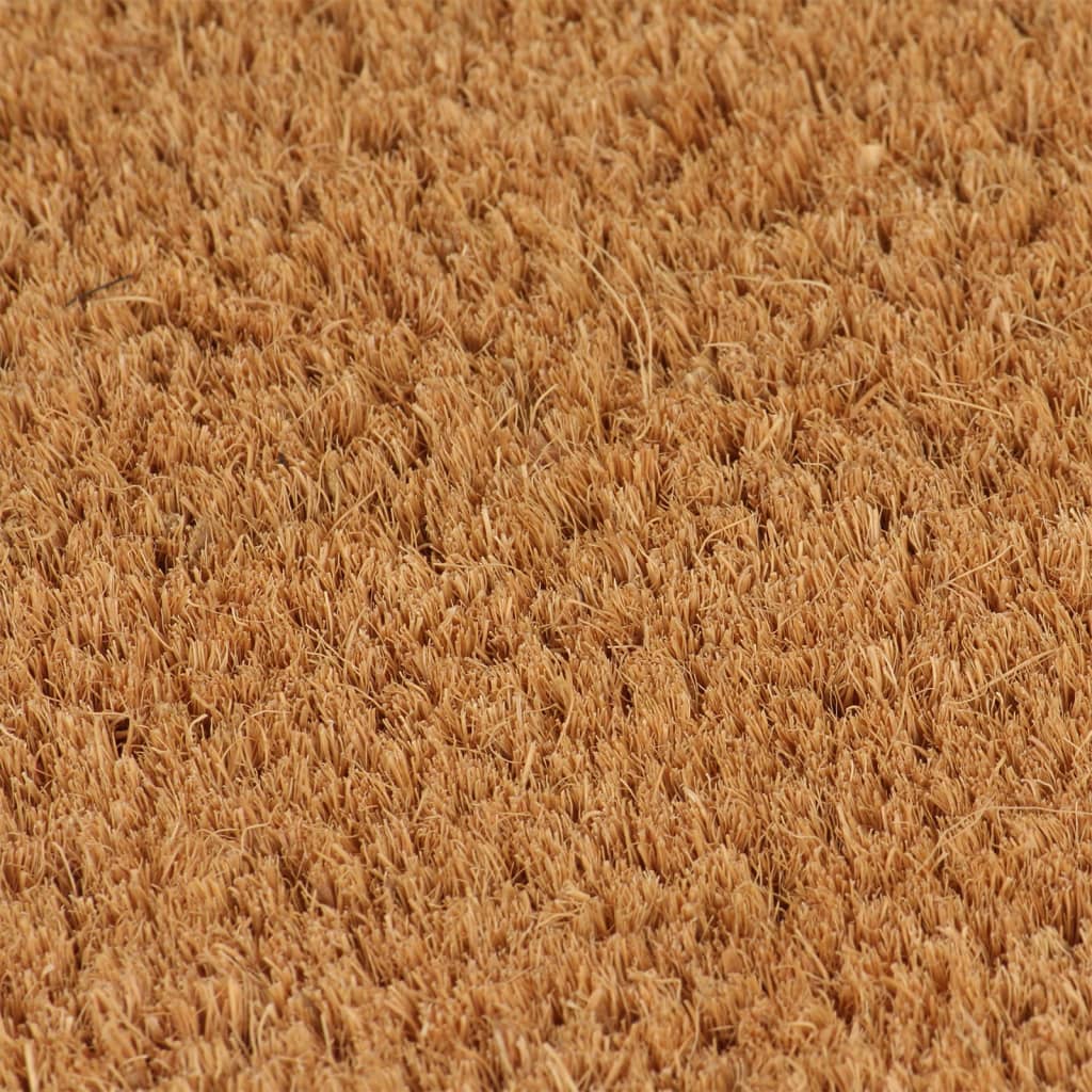 természetes színű rojtos kókuszrost lábtörlő 50 x 80 cm