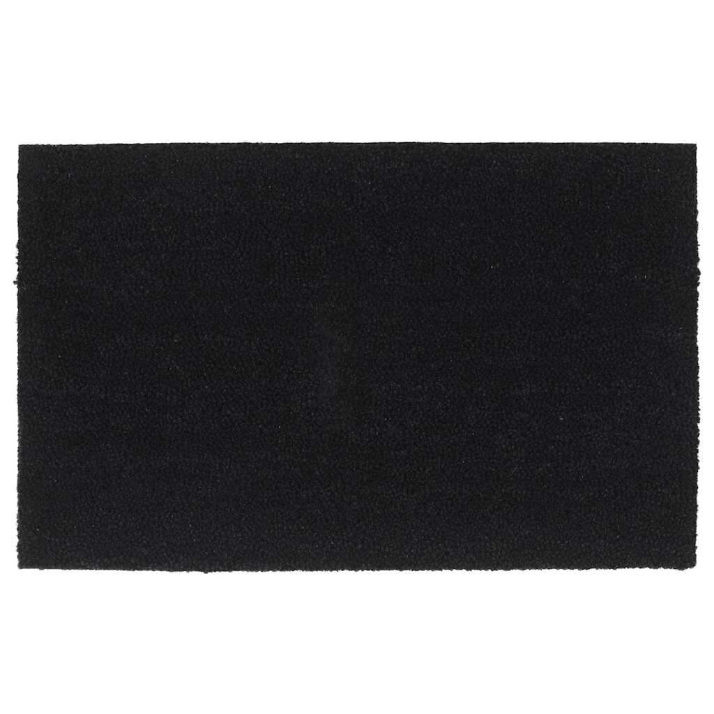 ajtószőnyeg Fekete 50x80 cm Tuftolt kókuszrostos szőnyeg