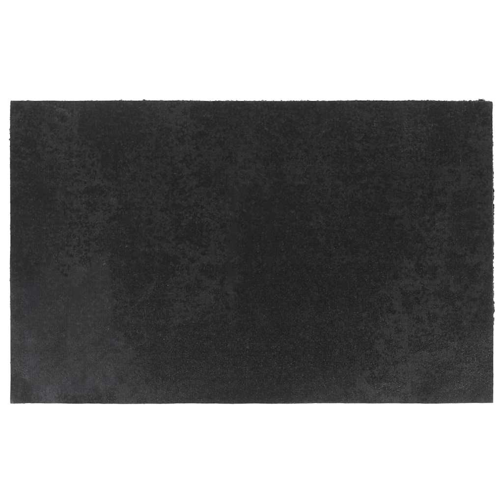 ajtószőnyeg Fekete 50x80 cm Tuftolt kókuszrostos szőnyeg