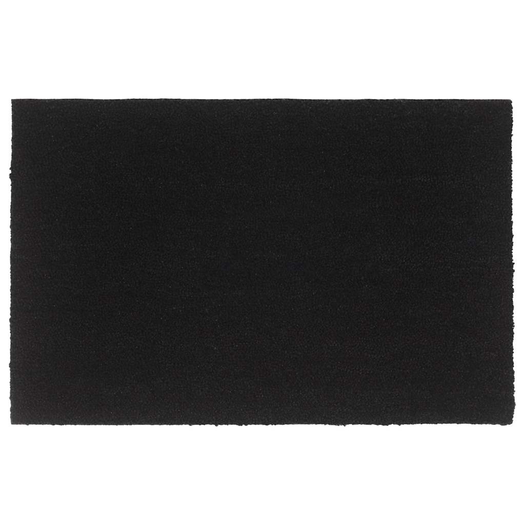 ajtószőnyeg Fekete 65x100 cm Tuftolt kókuszrostos szőnyeg