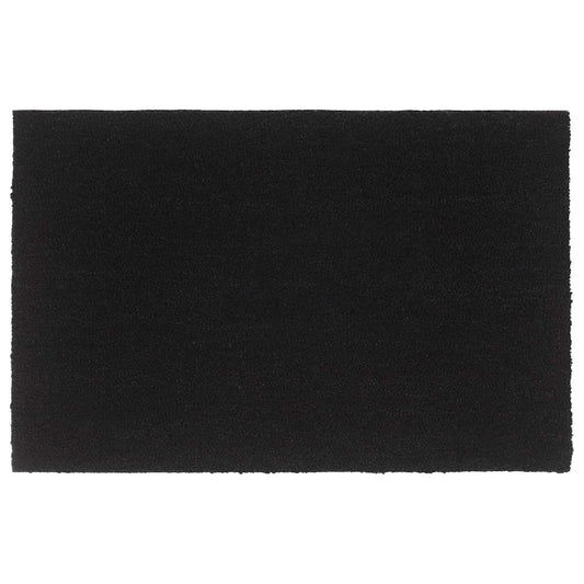 ajtószőnyeg Fekete 65x100 cm Tuftolt kókuszrostos szőnyeg