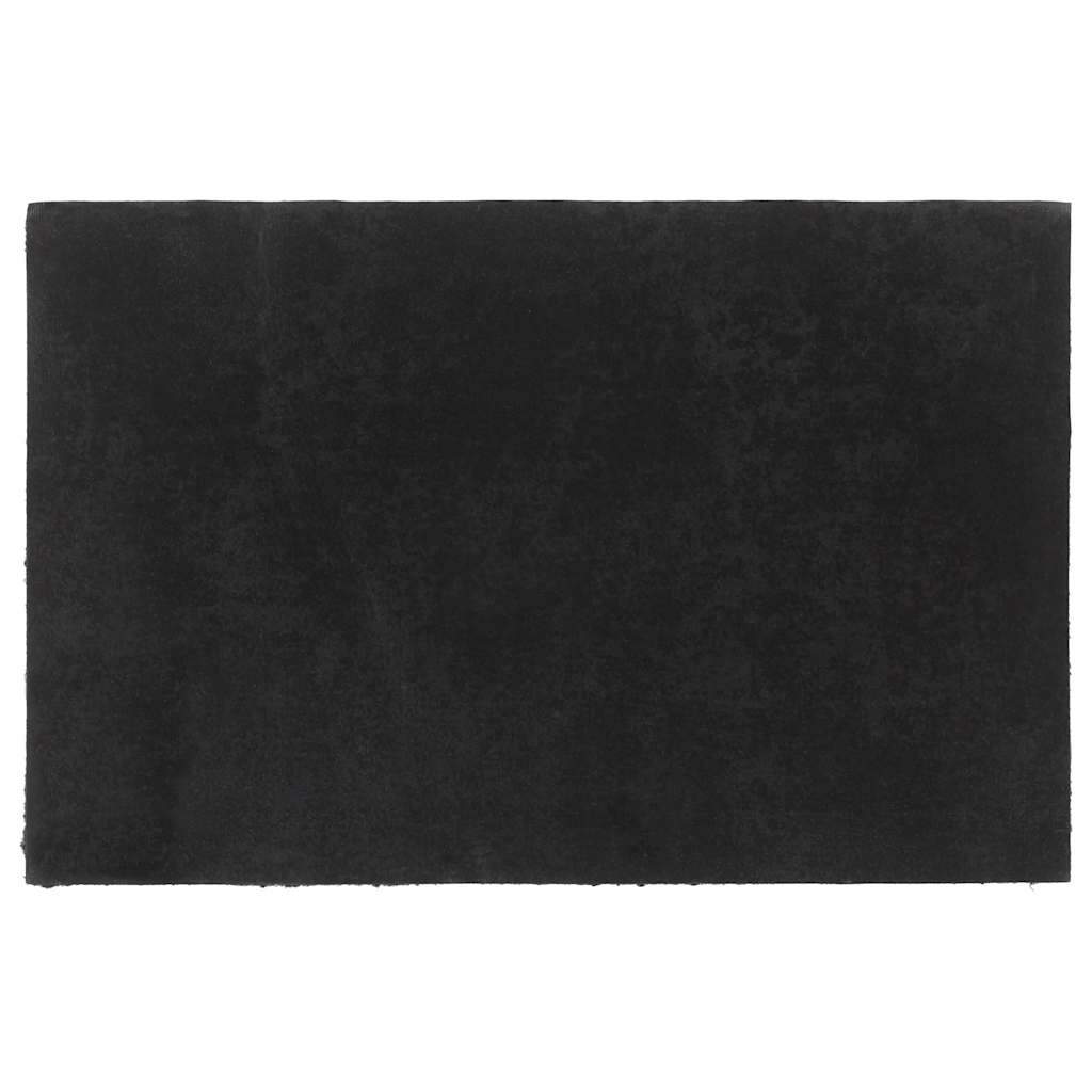 ajtószőnyeg Fekete 65x100 cm Tuftolt kókuszrostos szőnyeg