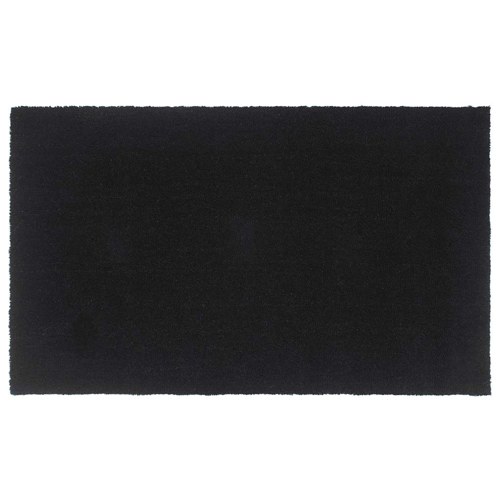 ajtószőnyeg Fekete 90x150 cm Tuftolt kókuszrostos szőnyeg