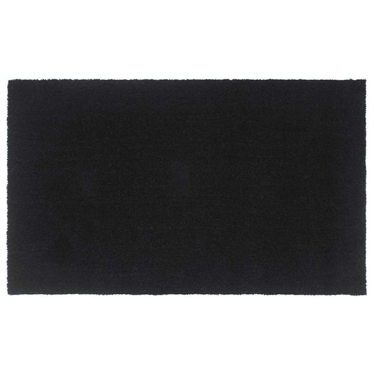ajtószőnyeg Fekete 90x150 cm Tuftolt kókuszrostos szőnyeg
