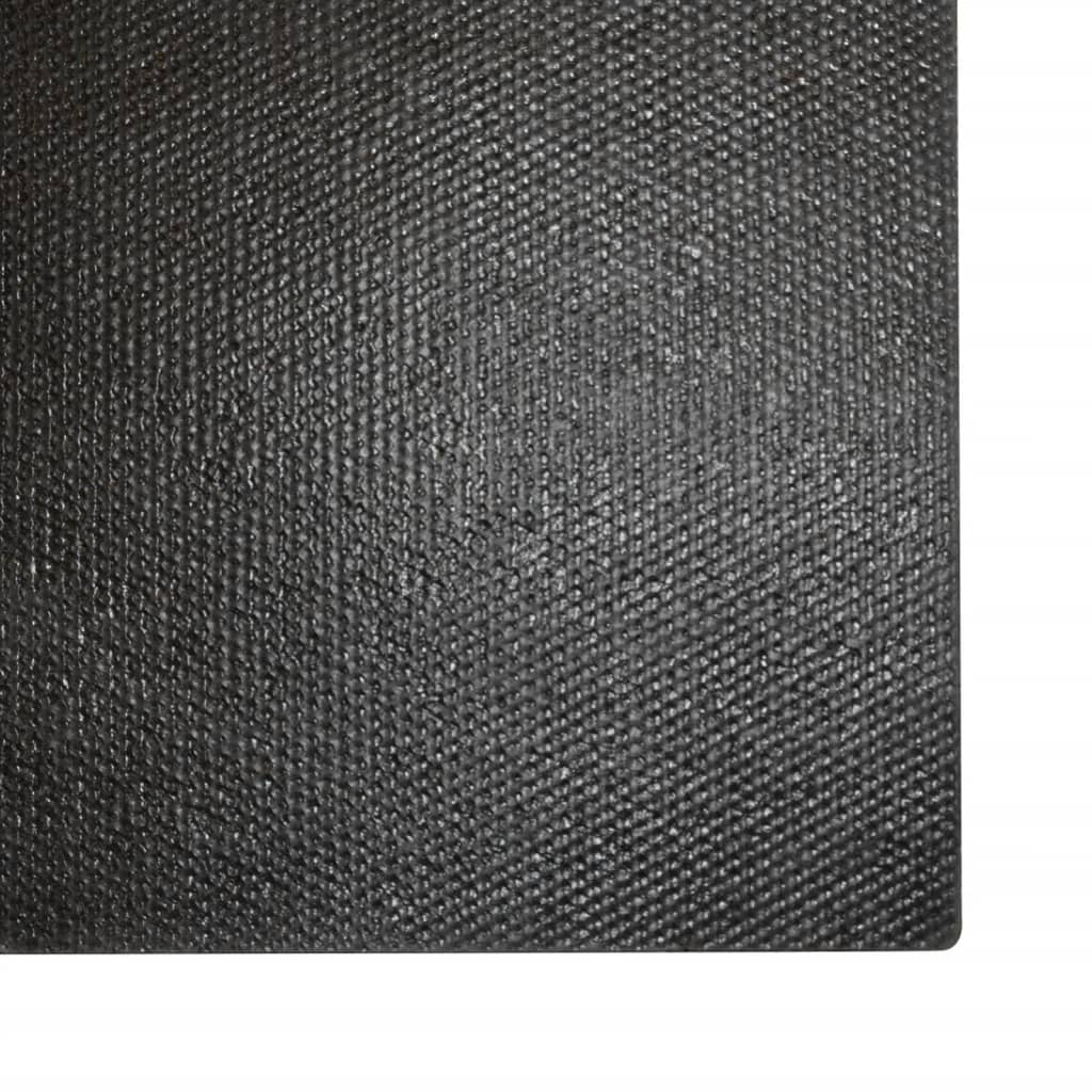 fekete rojtos kókuszrost lábtörlő 100 x 200 cm