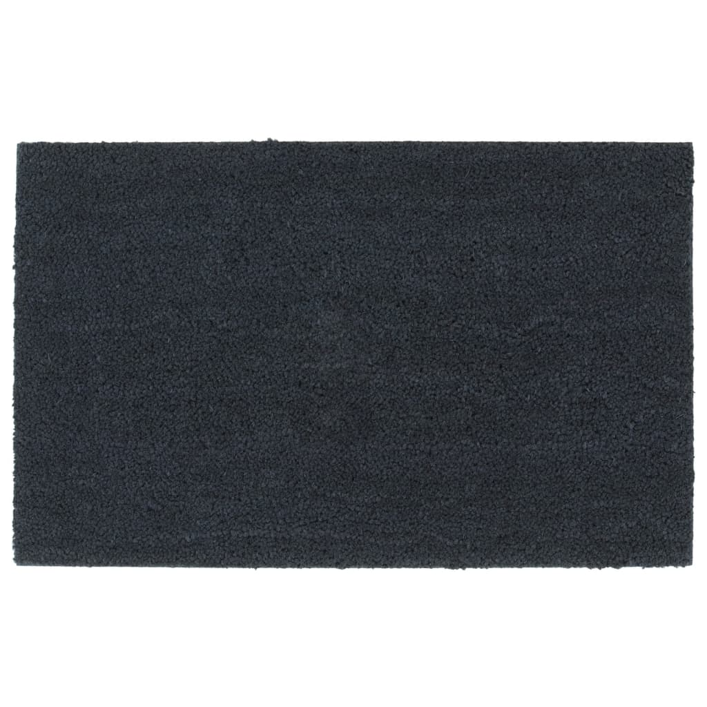 sötétszürke tűzött kókuszrost lábtörlő 50 x 80 cm