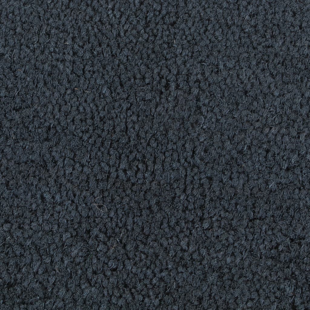 sötétszürke félkör alakú lábtörlő 50 x 80 cm csomózott kókuszrostból
