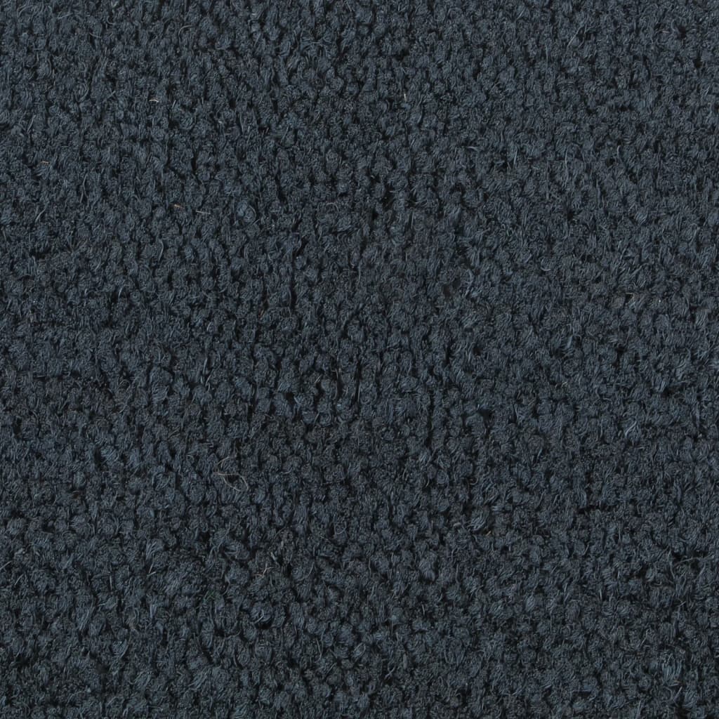 sötétszürke félkör alakú lábtörlő 60 x 90 cm csomózott kókuszrostból