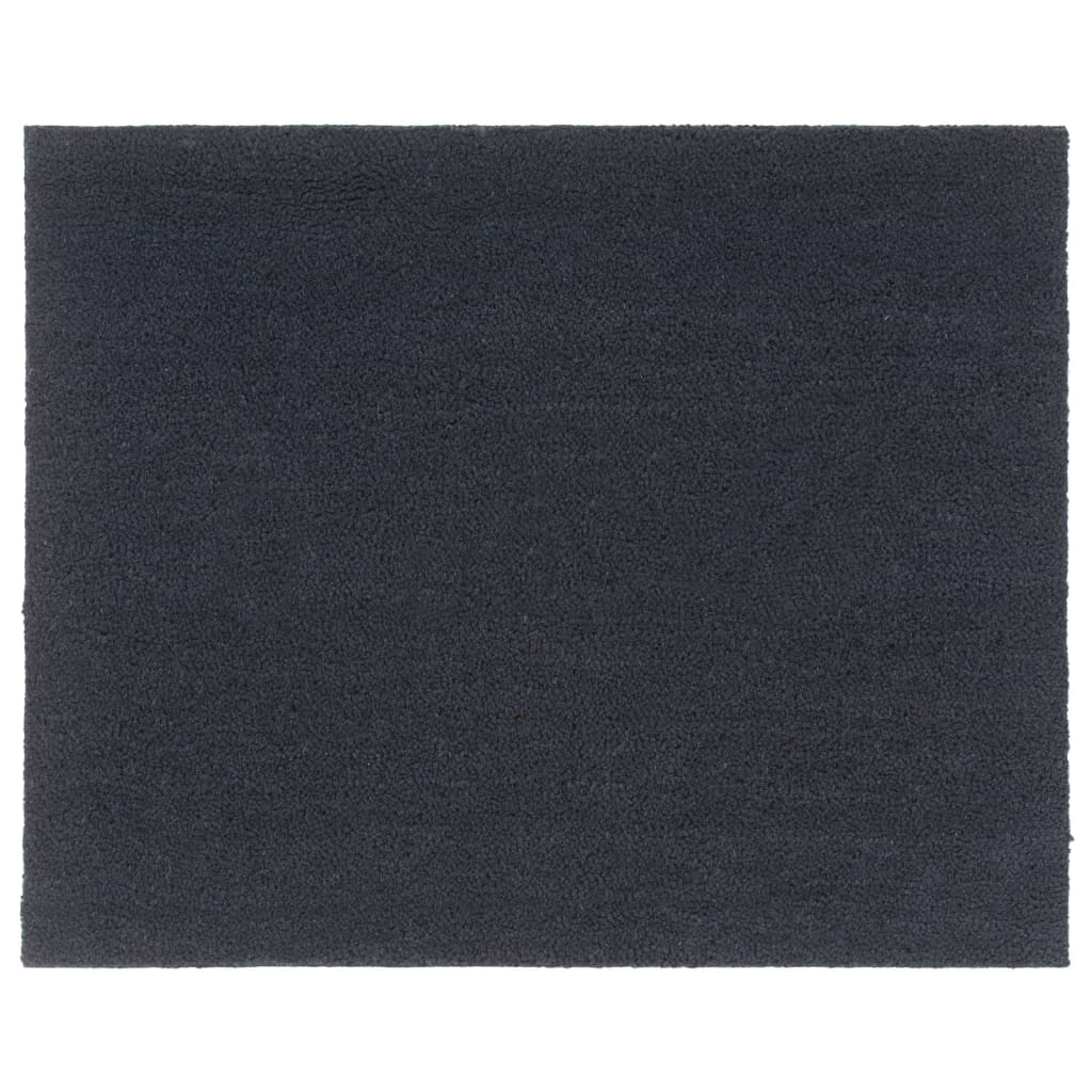 sötétszürke csomózott kókuszrost lábtörlő 80 x 100 cm