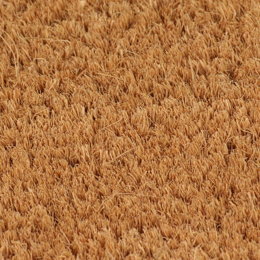 ajtószőnyeg Természetes félkör 40x60 cm Tufting kókuszszőnyeg