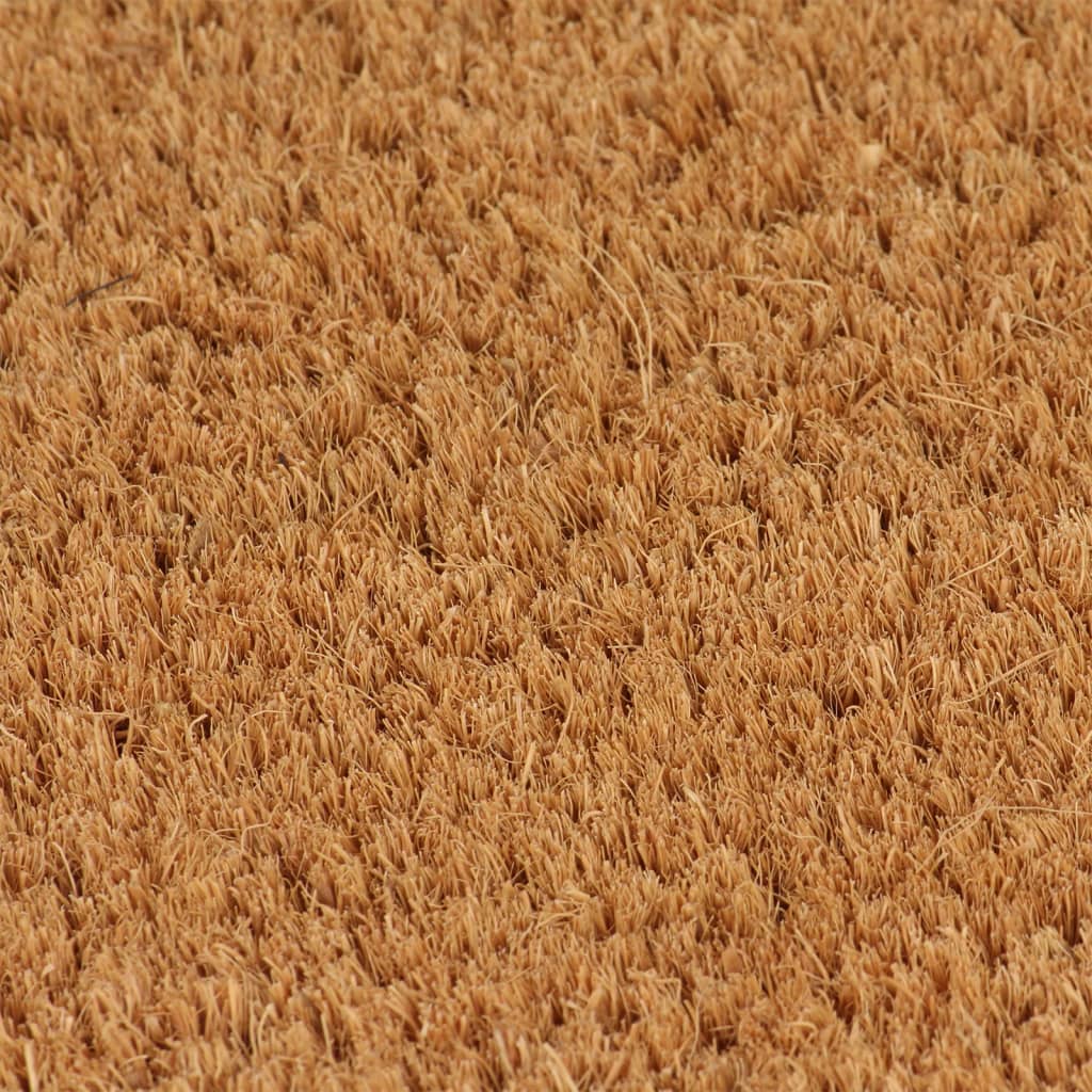 természetes színű rojtos kókuszrost lábtörlő 80 x 100 cm