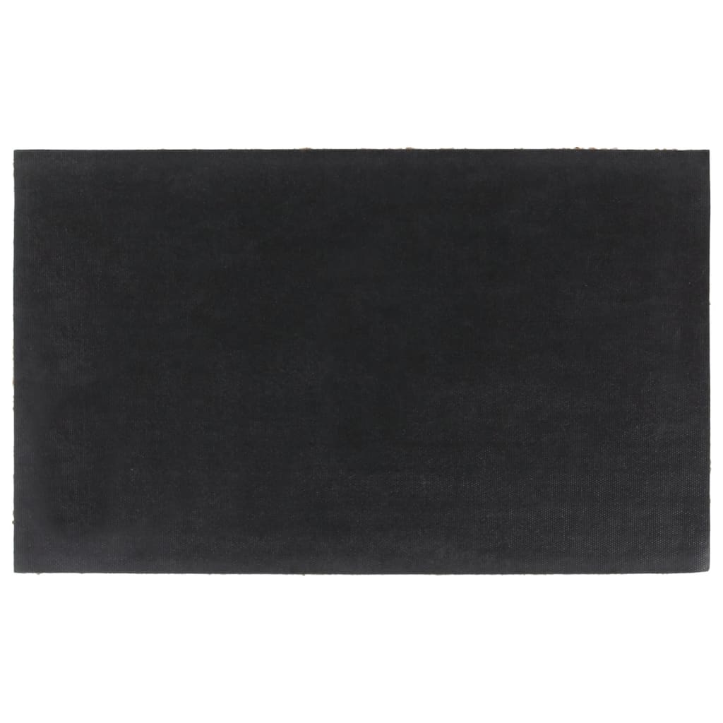 természetes színű bojtos kókuszrost lábtörlő 45 x 75 cm
