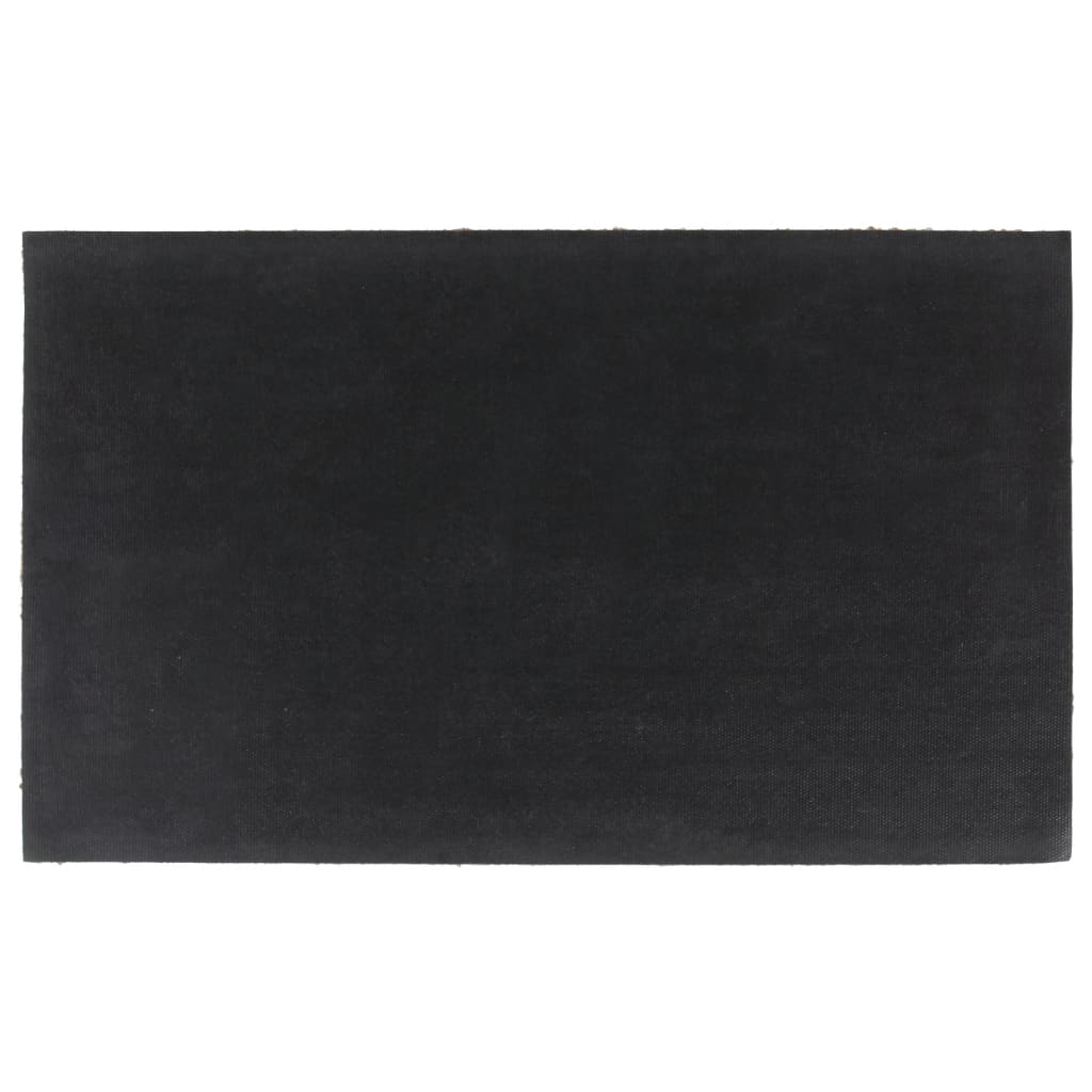 természetes színű rojtos kókuszrost lábtörlő 45 x 75 cm