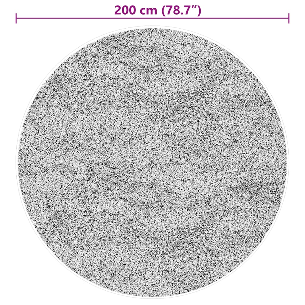 HUARTE erdőzöld rövid szálú puha és mosható szőnyeg Ø 200 cm