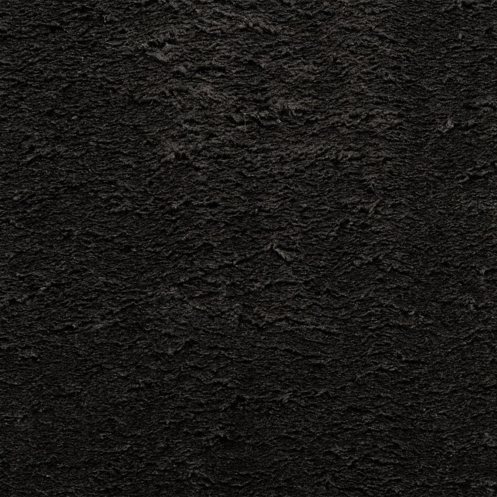 HUARTE fekete rövid szálú puha és mosható szőnyeg 80 x 250 cm