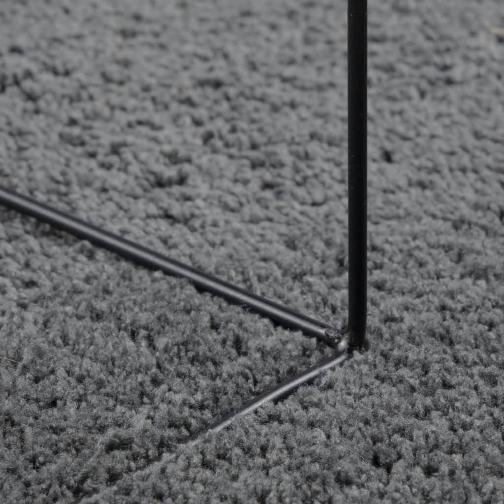 OVIEDO antracitszürke rövid szálú szőnyeg 200 x 200 cm