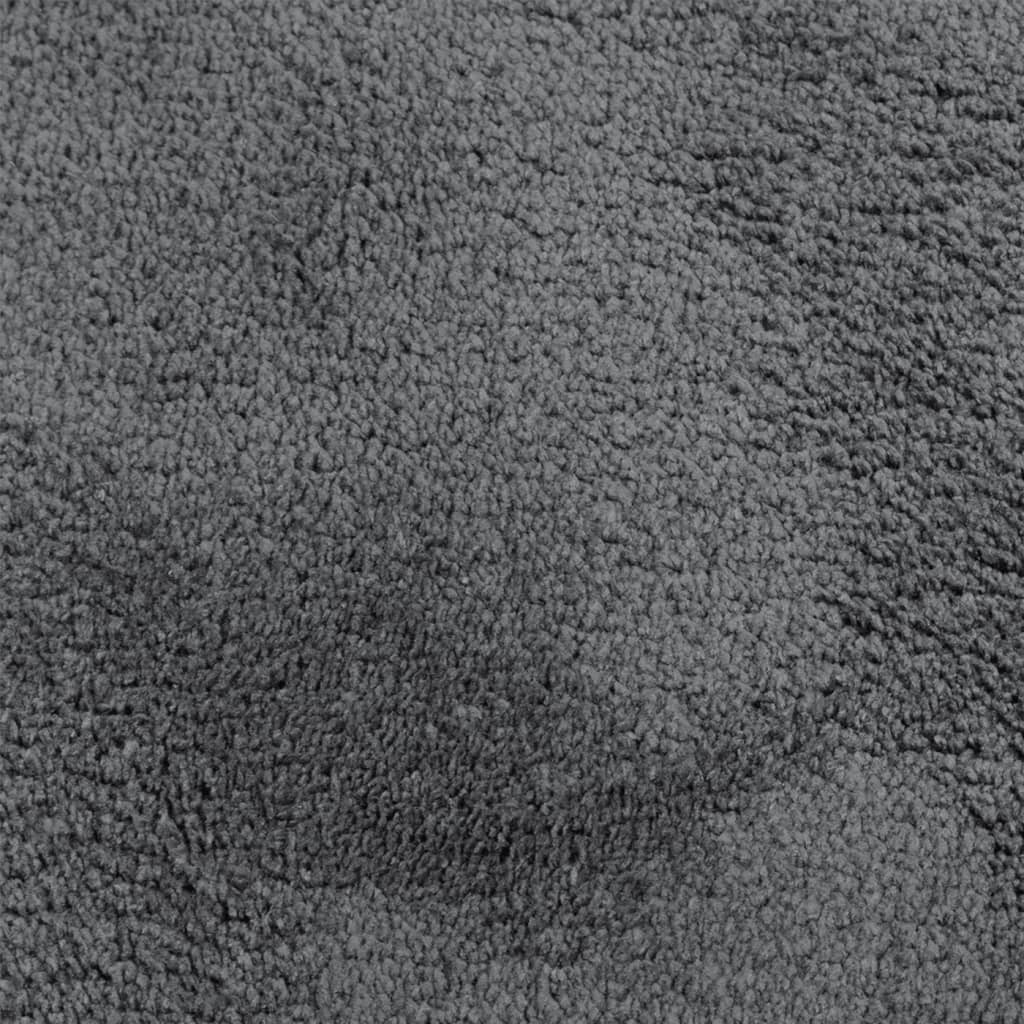 OVIEDO antracitszürke rövid szálú szőnyeg 200 x 200 cm