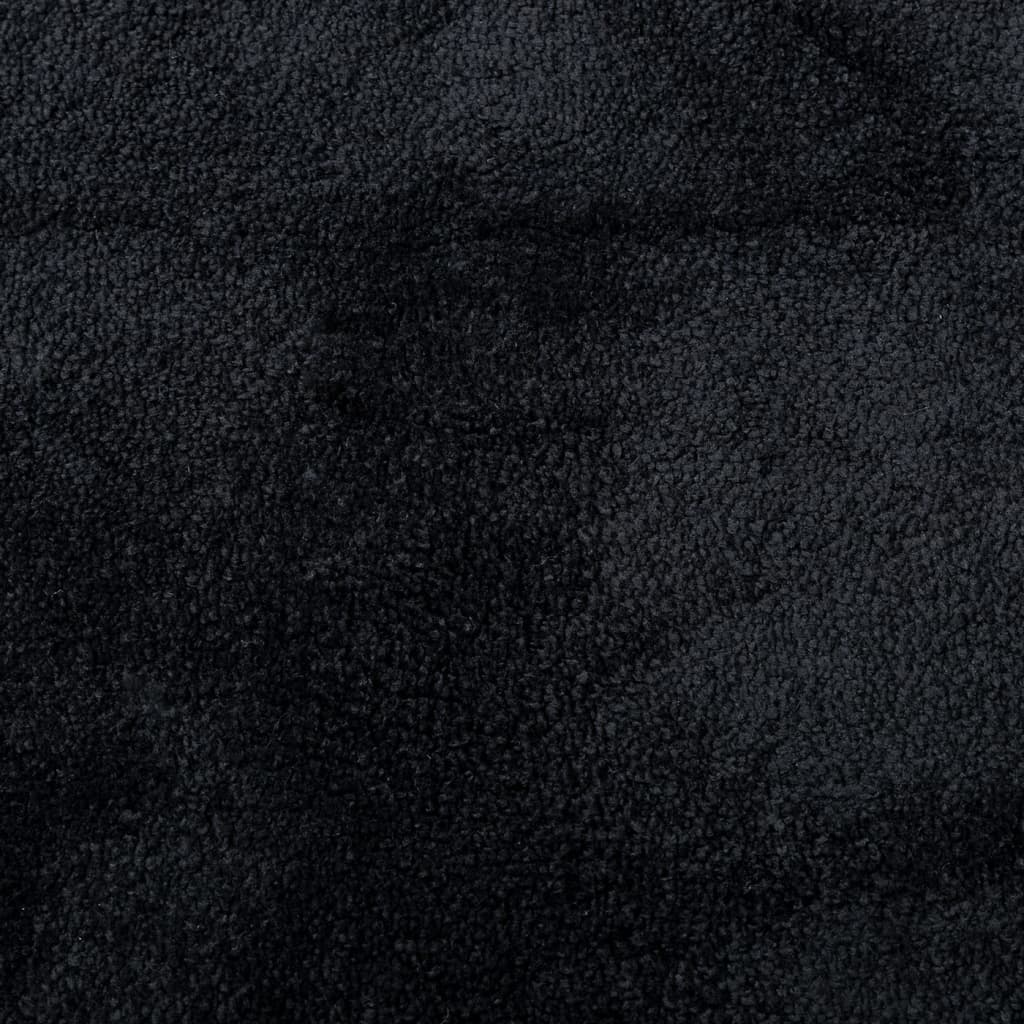 OVIEDO fekete rövid szálú szőnyeg 200 x 280 cm