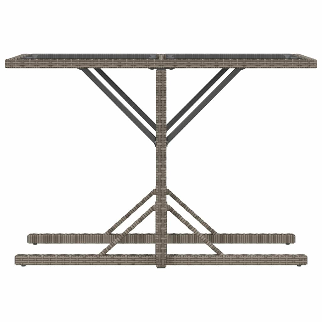 3 részes szürke polyrattan bisztrógarnitúra párnákkal
