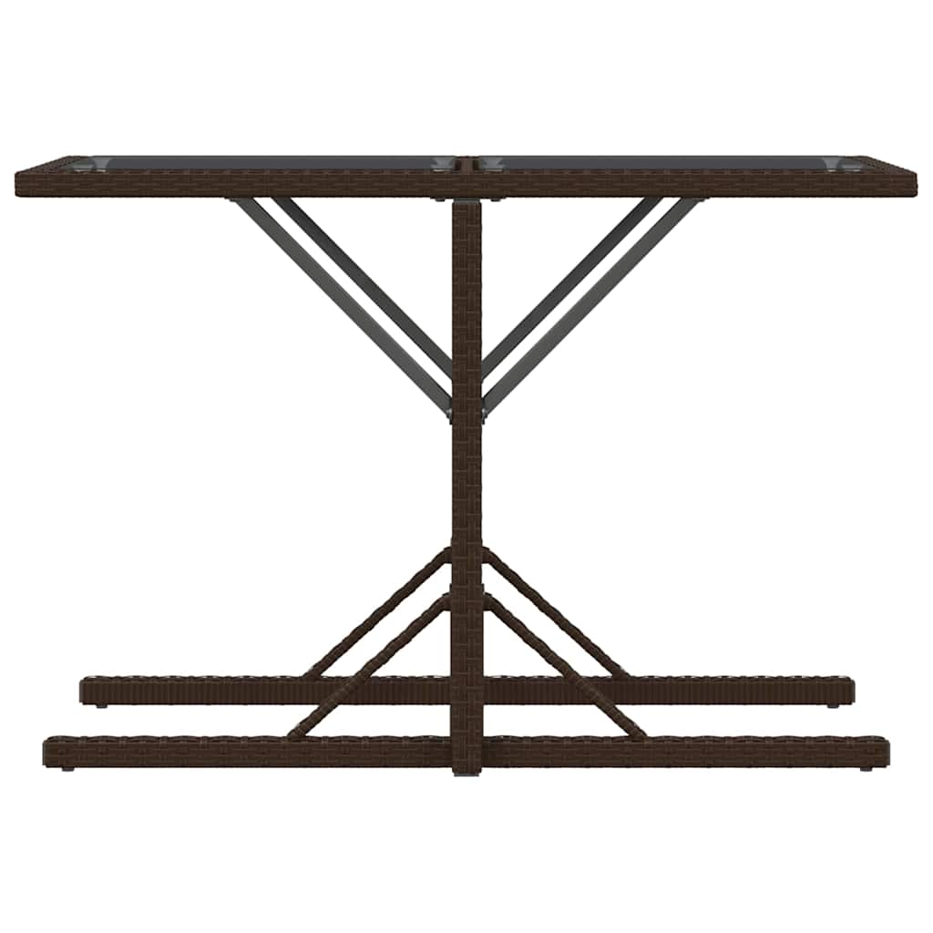 3 részes barna polyrattan bisztrógarnitúra párnákkal