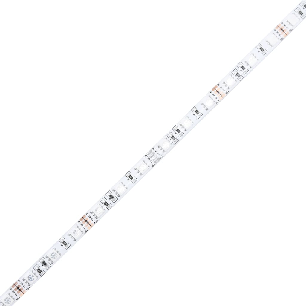 szürke sonoma színű ágykeret fejtámlával és LED-ekkel 90x200 cm