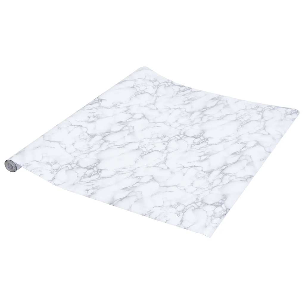 öntapadós márványfehér PVC bútormatrica 90 x 500 cm