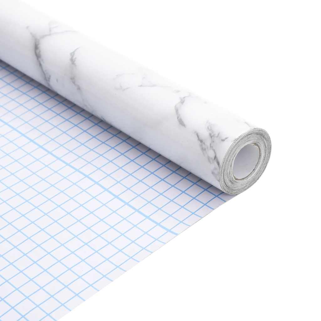 öntapadós márványfehér PVC bútormatrica 90 x 500 cm