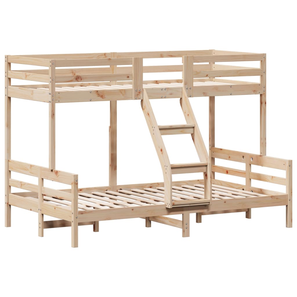 tömör fenyőfa emeletes ágy 80x200/120x200 cm