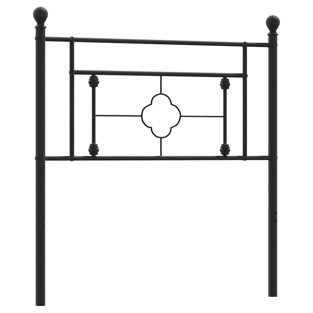 fekete fém csere fejtámla 100 cm