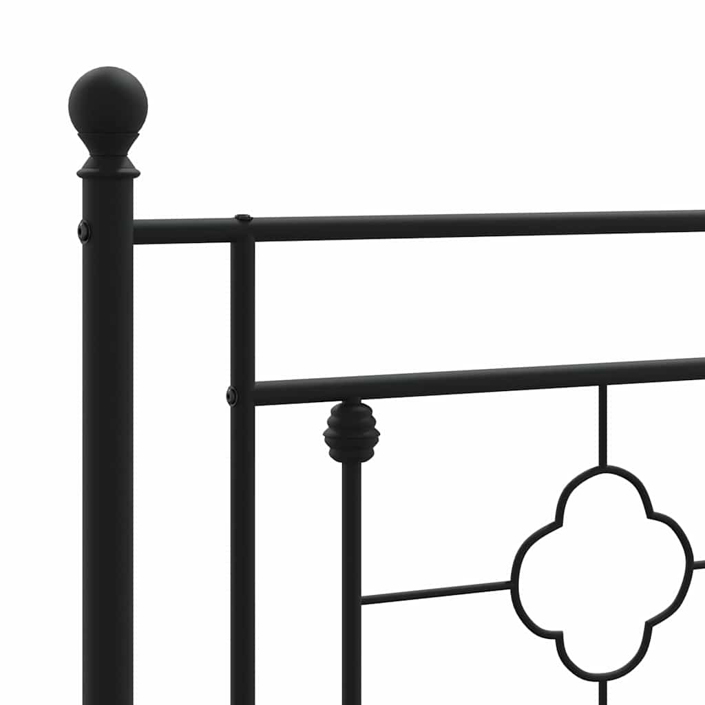 fekete fém csere fejtámla 100 cm