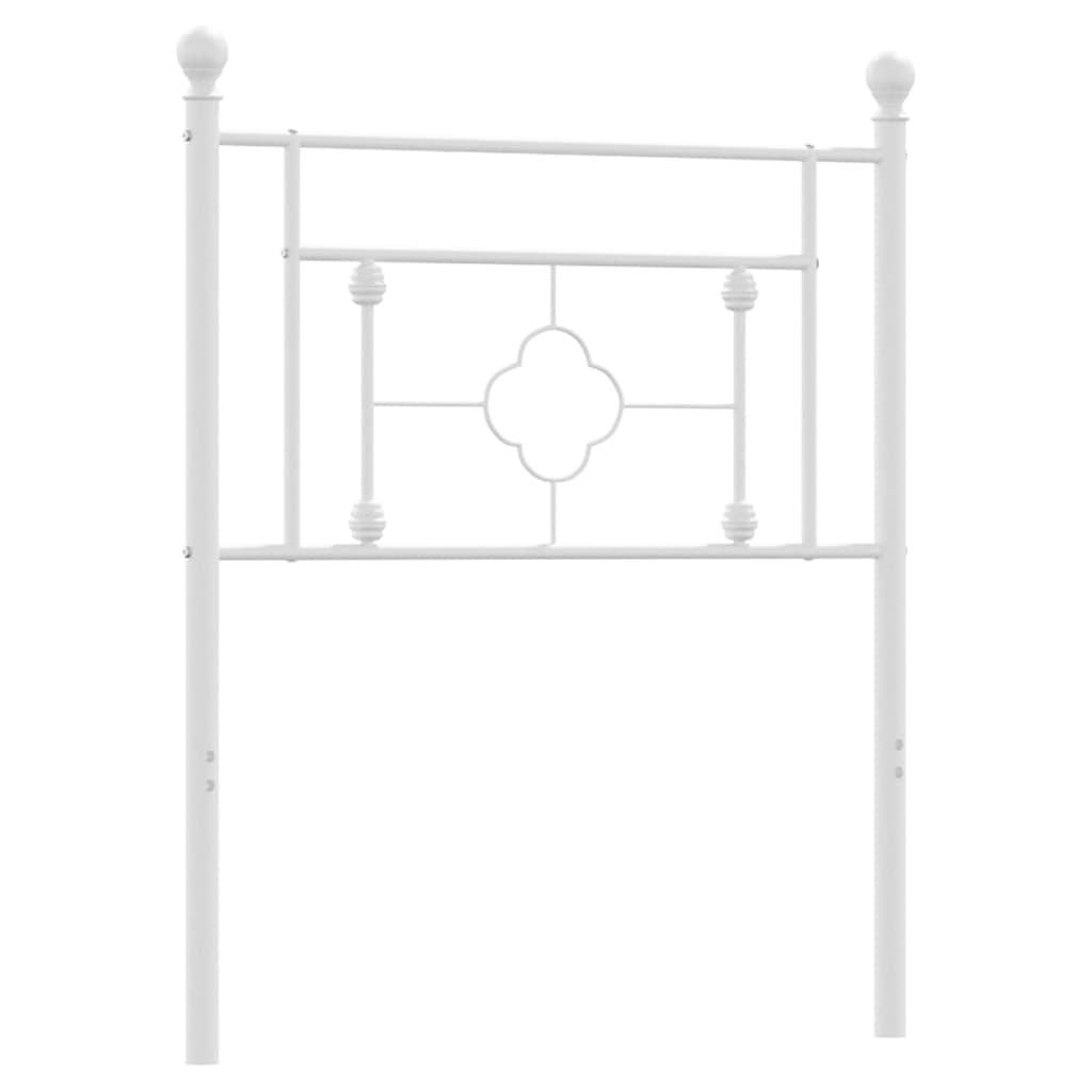 fehér fém csere fejtámla 75 cm