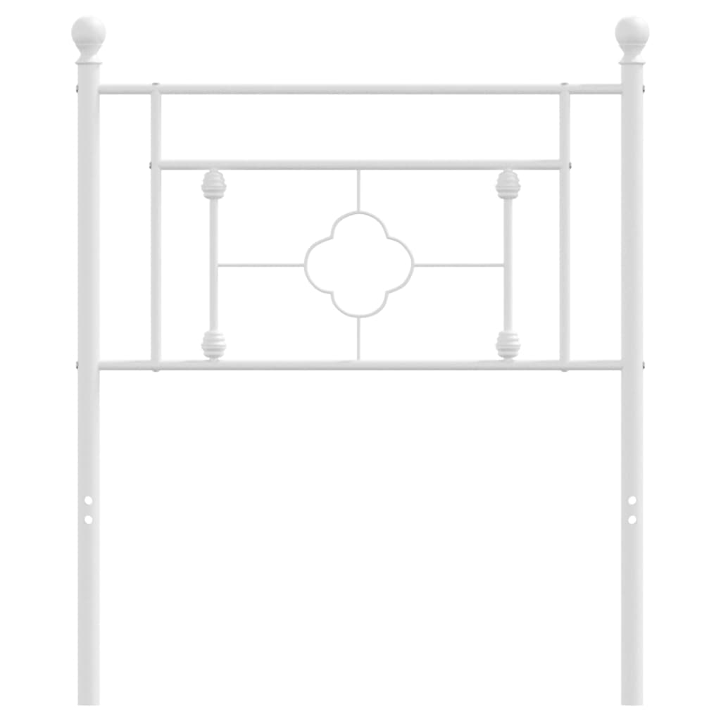 fehér fém csere fejtámla 75 cm