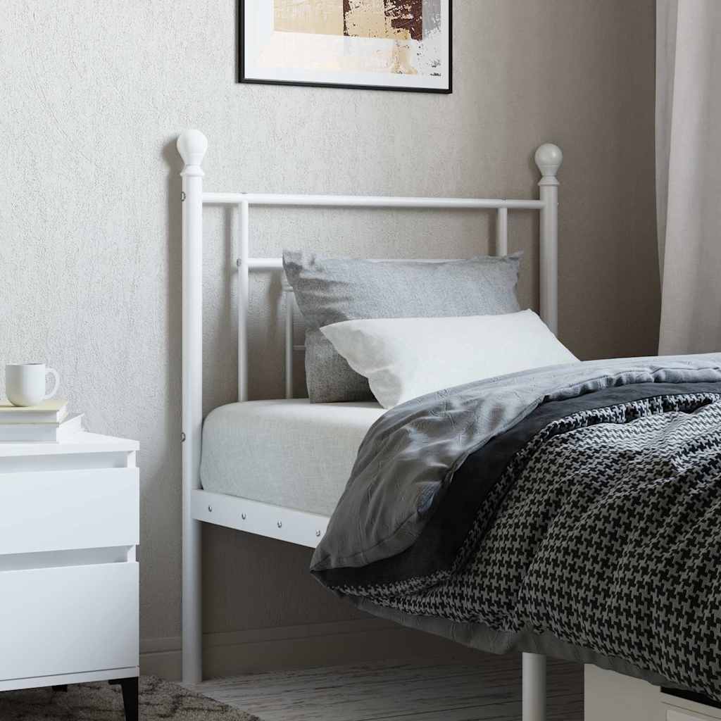 fehér fém csere fejtámla 75 cm