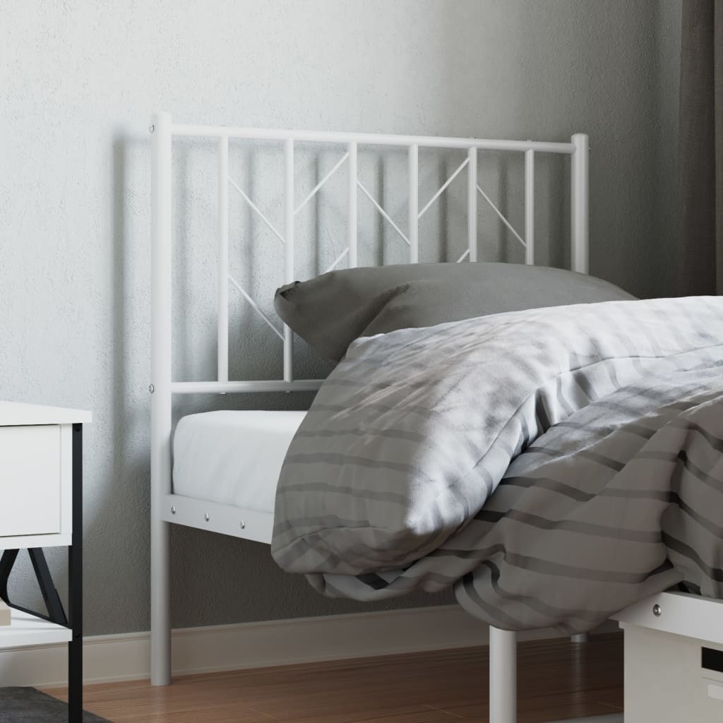 fehér fém csere fejtámla 80 cm