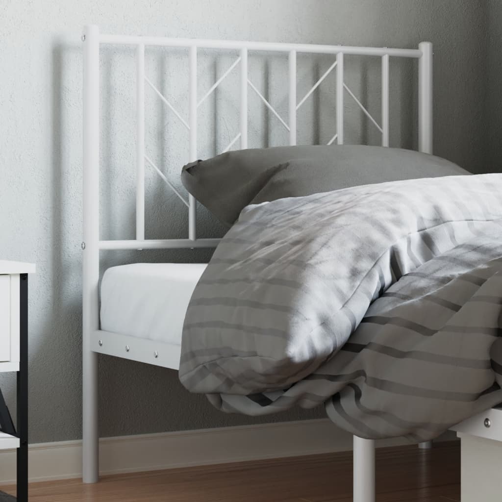 fehér fém csere fejtámla 80 cm