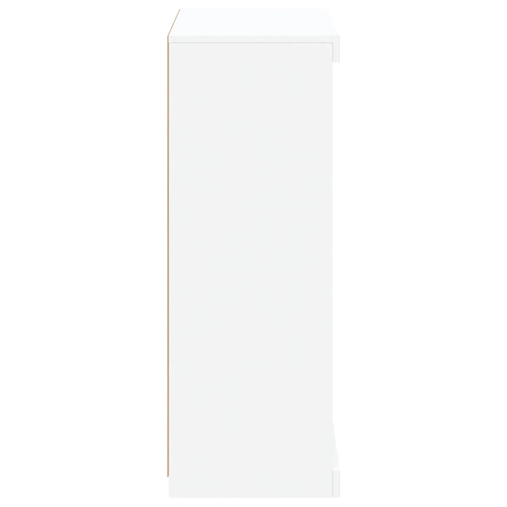 fehér tálalószekrény LED-világítással 60,5 x 37 x 100 cm